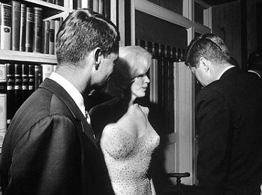 Marilyn Monroe and John F. Kennedy
