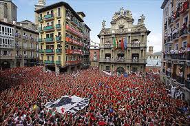 Running with the Bulls in Pamplona