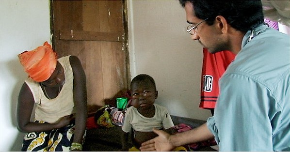 Red Floor PicturesDavinder Gill, right, in Liberia in the documentary Living in Emergency: Stories of Doctors Without Borders.