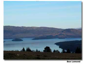 From the shores of Loch Lomond can be seen Ben Lomond, 